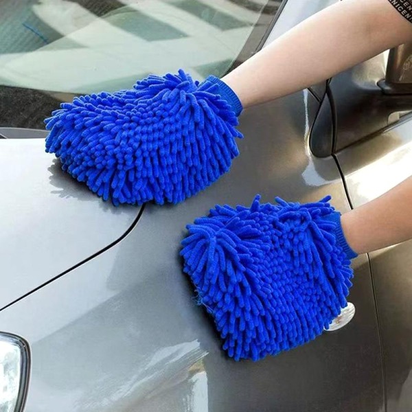 Double-sided Soft Chenille Car Wash Gloves